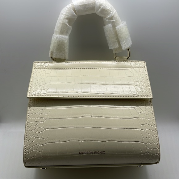 Modern Picnic Mini Luncher in Ivory Croc - Picture 6 of 7
